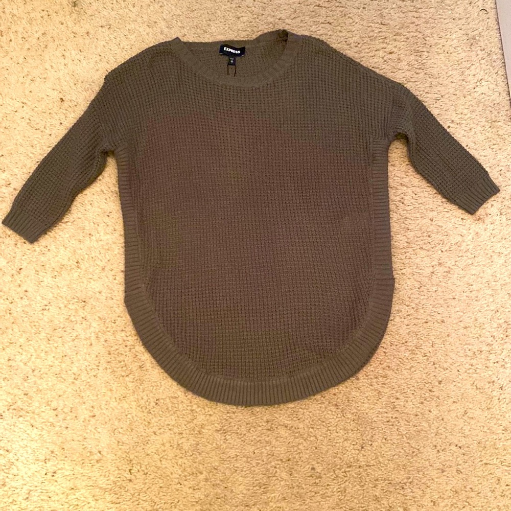 Express Green tunic sweater
